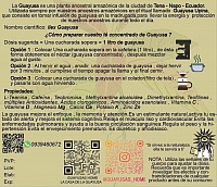 T&eacute; concentrado de guayusa de 250 gramos. Rinde 25 litros.